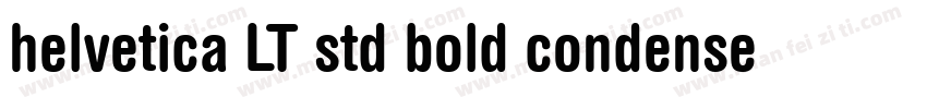 helvetica LT std bold condensed字体转换